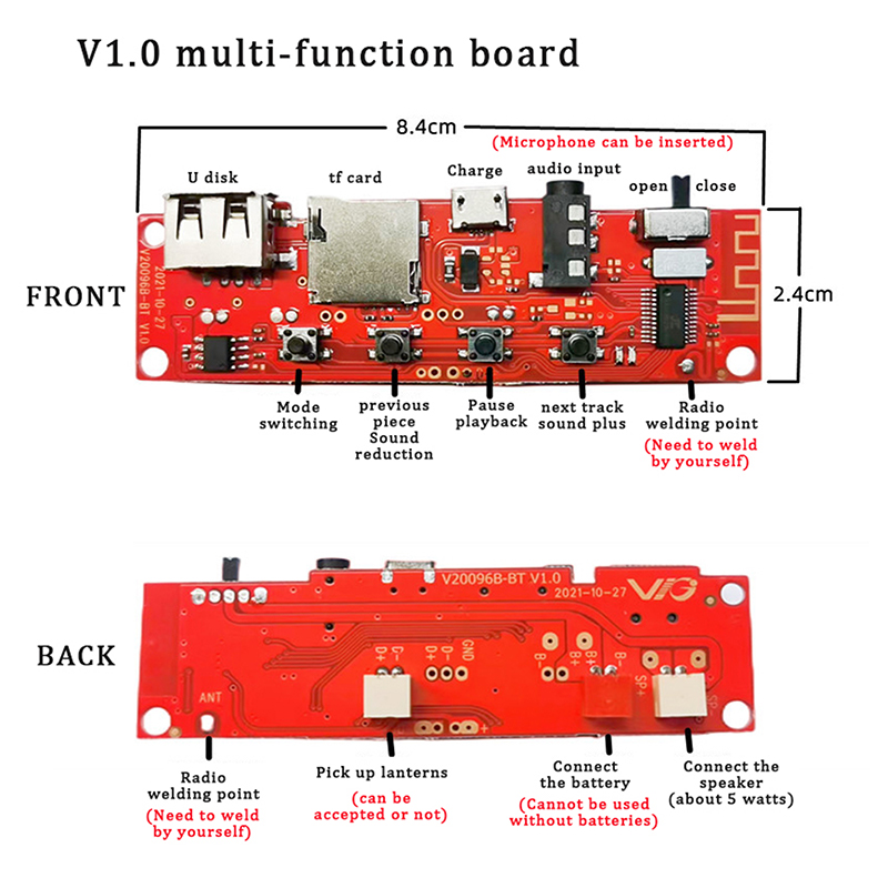 Multifunctionele Bluetooth Aud - Diy Audio Electronics Kit recensie en prijs