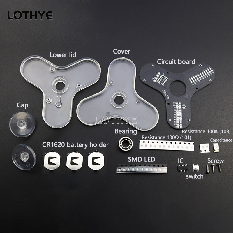 LED Fidget Spinner Vervaardigi - Diy Electronics Project Kit recensie en prijs